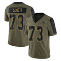 D.Cowboys #73 Tyler Smith Player Olive Salute to Service Limited Home Game Qdoa Stitched Jerseys