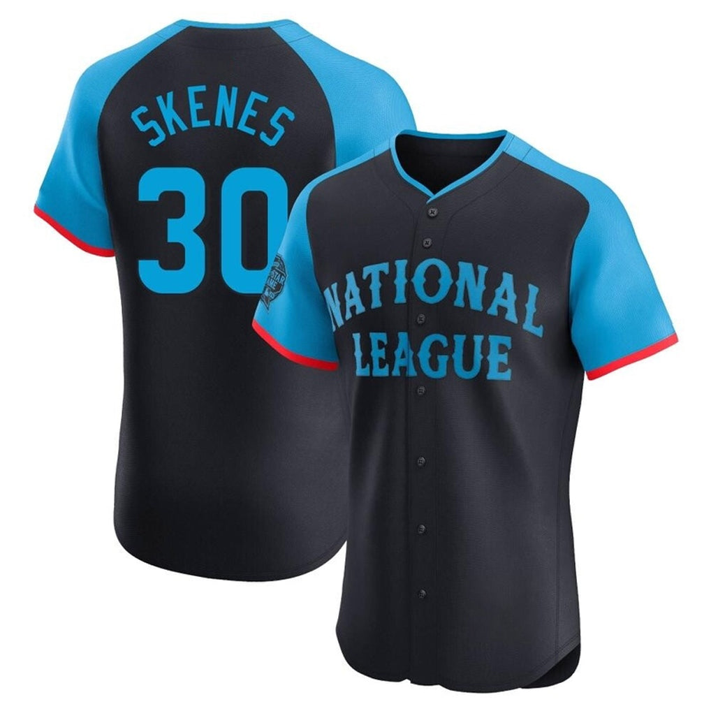 P.Pirates #30 Paul Skenes Player Navy National League All-Star Home Limited Elite Qdoa Stitched Jerseys