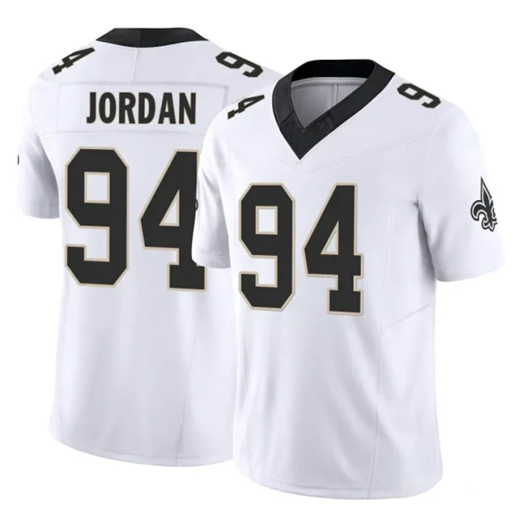 NO.Saints #94 Cameron Jordan Player White Limited Vapor F.U.S.E. Home Game Qdoa Stitched Jerseys