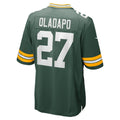 Qdoa GB.Packers #27 Kitan Oladapo Green Game Jersey