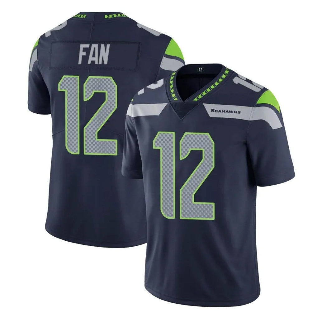 S.Seahawks #12 12th Fan Player Navy Limited Vapor Untouchable Home Game Qdoa Stitched Jerseys