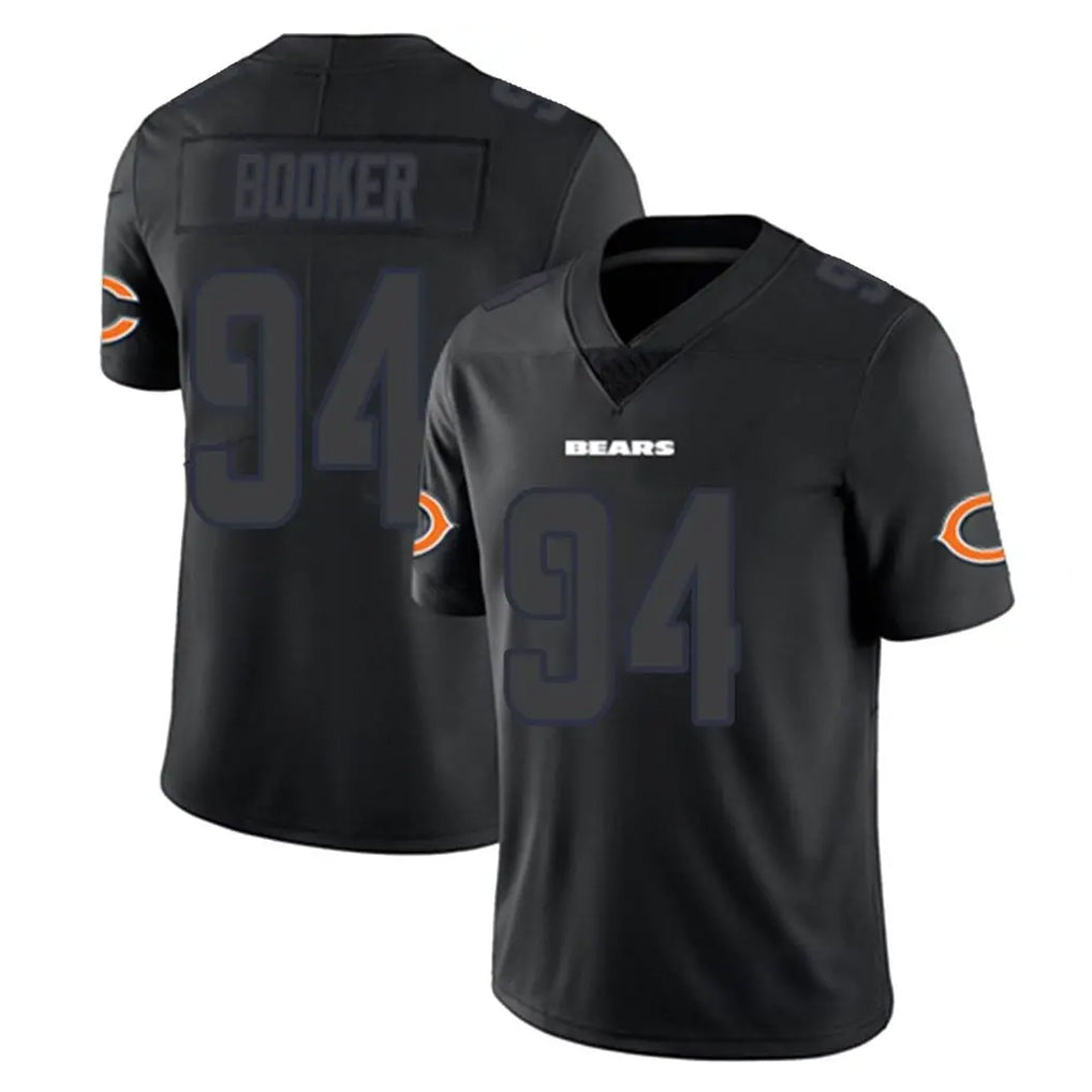 C.Bears #94 Austin Booker Player Black Impact Limited Game Qdoa Stitched Jerseys
