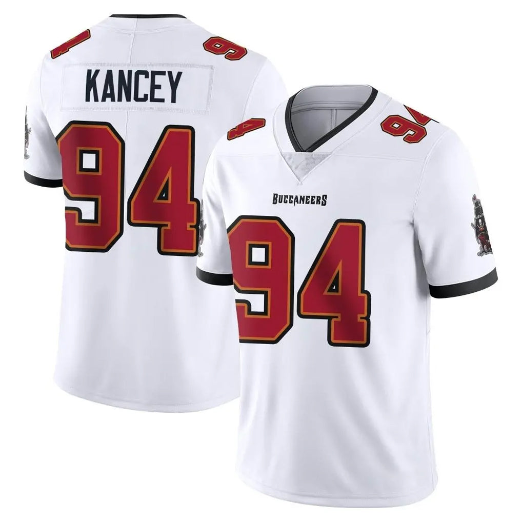TB.Buccaneers #94 Calijah Kancey Player White Limited Vapor Untouchable Home Game Qdoa Stitched Jerseys
