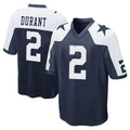 D.Cowboys #2 Cobie Durant Player Navy-White Alternate Home Game Qdoa Stitched Jerseys
