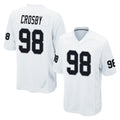 LV.Raiders #98 Maxx Crosby Player White Home Game Qdoa Stitched Jerseys