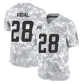 LA.Chargers #28 Kimani Vidal Player Arctic Camo Salute To Service Limited Game Qdoa Stitched Jerseys