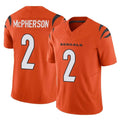 C.Bengals #2 Evan McPherson Player Orange Vapor F.U.S.E. Limited Home Game Qdoa Stitched Jerseys