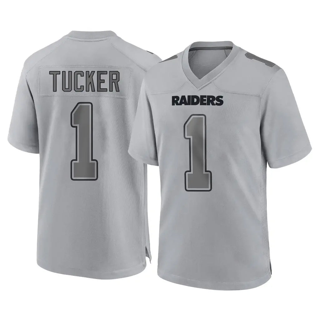 LV.Raiders #1 Tre Tucker Player Gray Atmosphere Fashion Limited Game Qdoa Stitched Jerseys