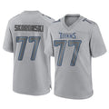 T.Titans #77 Peter Skoronski Player Gray Atmosphere Fashion Home Game Qdoa Stitched Jerseys