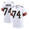 C.Browns #74 Elgton Jenkins Player White Home Game Qdoa Stitched Jerseys