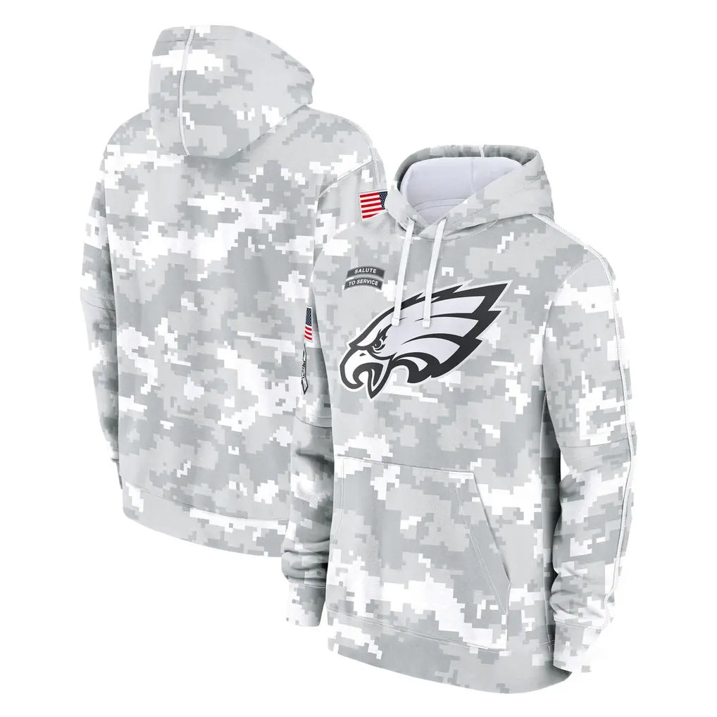 P.Eagles ## Eagles Blank Player Arctic Camo Salute to Service Pullover Hoodies Limited Game Qdoa Stitched Jerseys