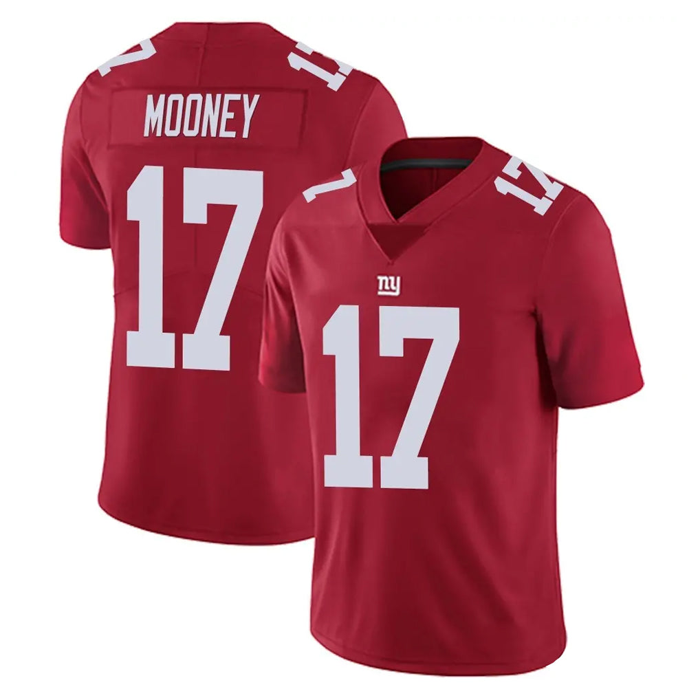 NY.Giants #17 Darnell Mooney Player Red Limited Vapor Untouchable Home Game Qdoa Stitched Jerseys