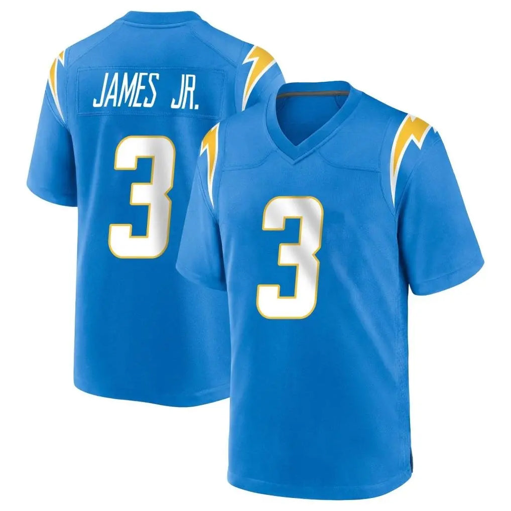 LA.Chargers #3 Derwin James Jr. Player Blue Home Game Qdoa Stitched Jerseys