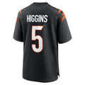 C.Bengals #5 Tee Higgins Player Black Home Game Qdoa Stitched Jerseys