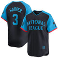 P.Phillies #3 Bryce Harper Player Navy National League All-Star Limited Game Qdoa Stitched Jerseys