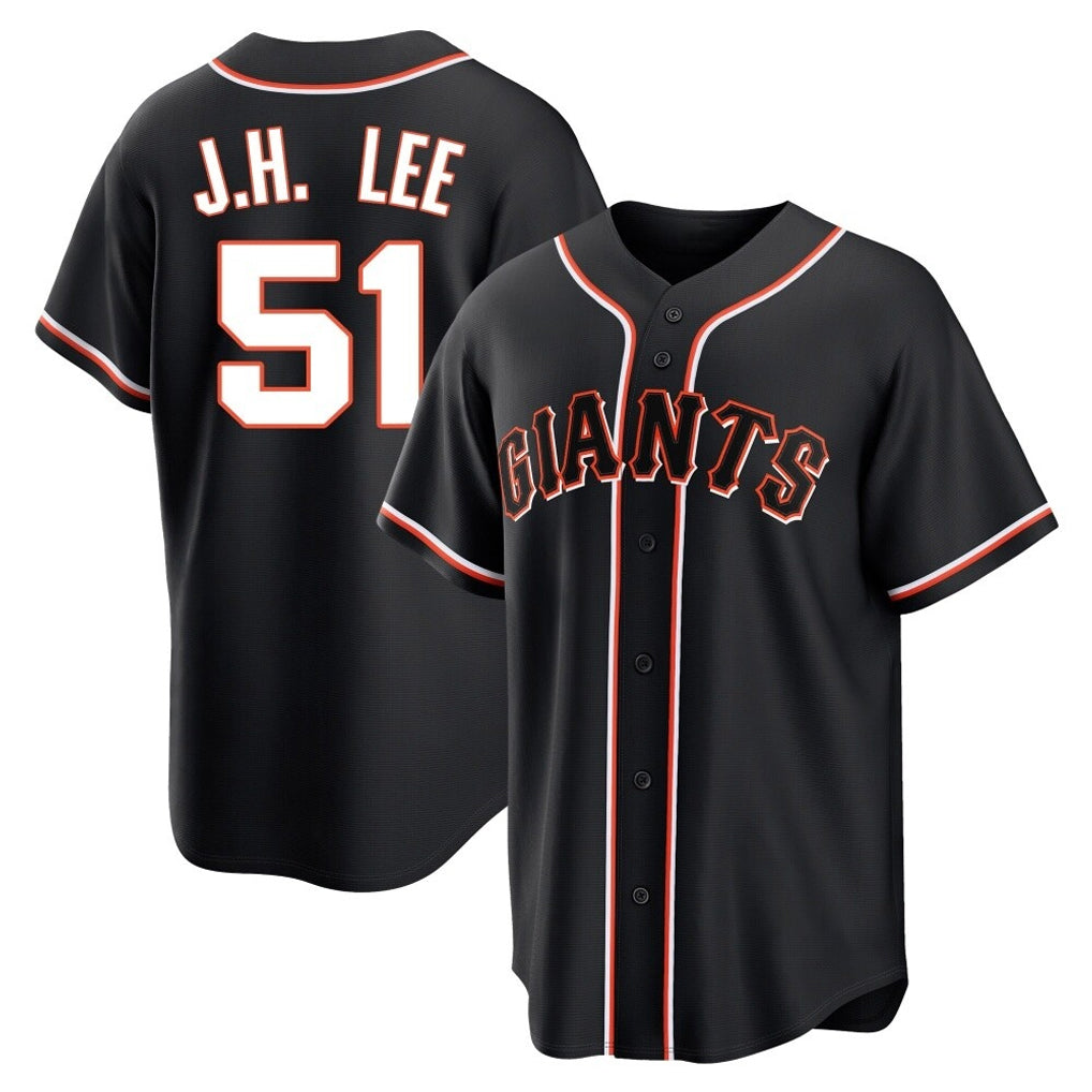 SF.Giants #51 Jung Hoo Lee Player Black Fashion Out Home Limited Qdoa Stitched Jerseys