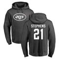 NY.Jets #21 Brandon Stephens Player Gray Pullover Hoodies Limited Game Qdoa Stitched Jerseys