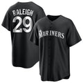 S.Mariners #29 Cal Raleigh Player Black Home Limited Qdoa Stitched Jerseys