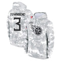 T.Titans #3 Tommy Townsend Player Camo Arctic Salute to Service Pullover Hoodies Home Game Qdoa Stitched Jerseys