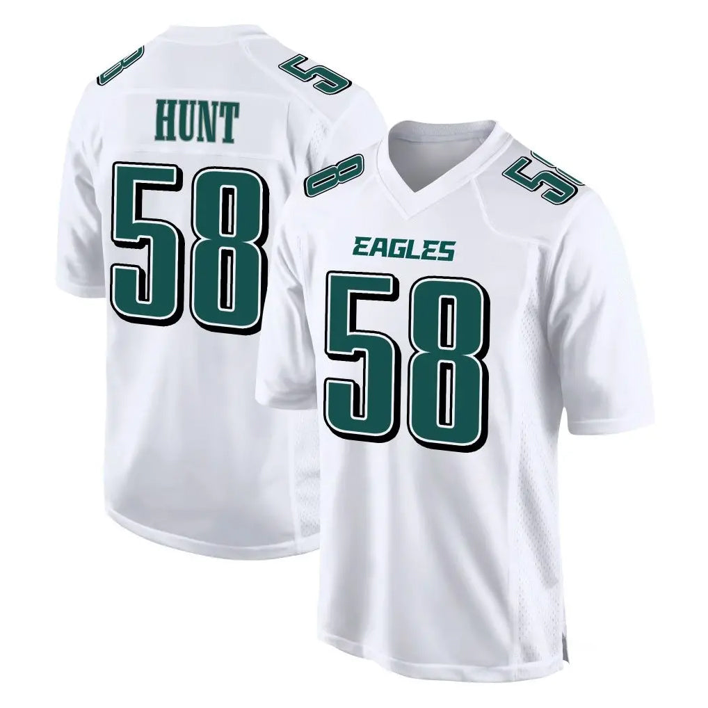 P.Eagles #58 Jalyx Hunt Player White Tundra Fashion Home Game Qdoa Stitched Jerseys