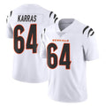 C.Bengals #64 Ted Karras Player White Vapor Untouchable Limited Home Game Qdoa Stitched Jerseys