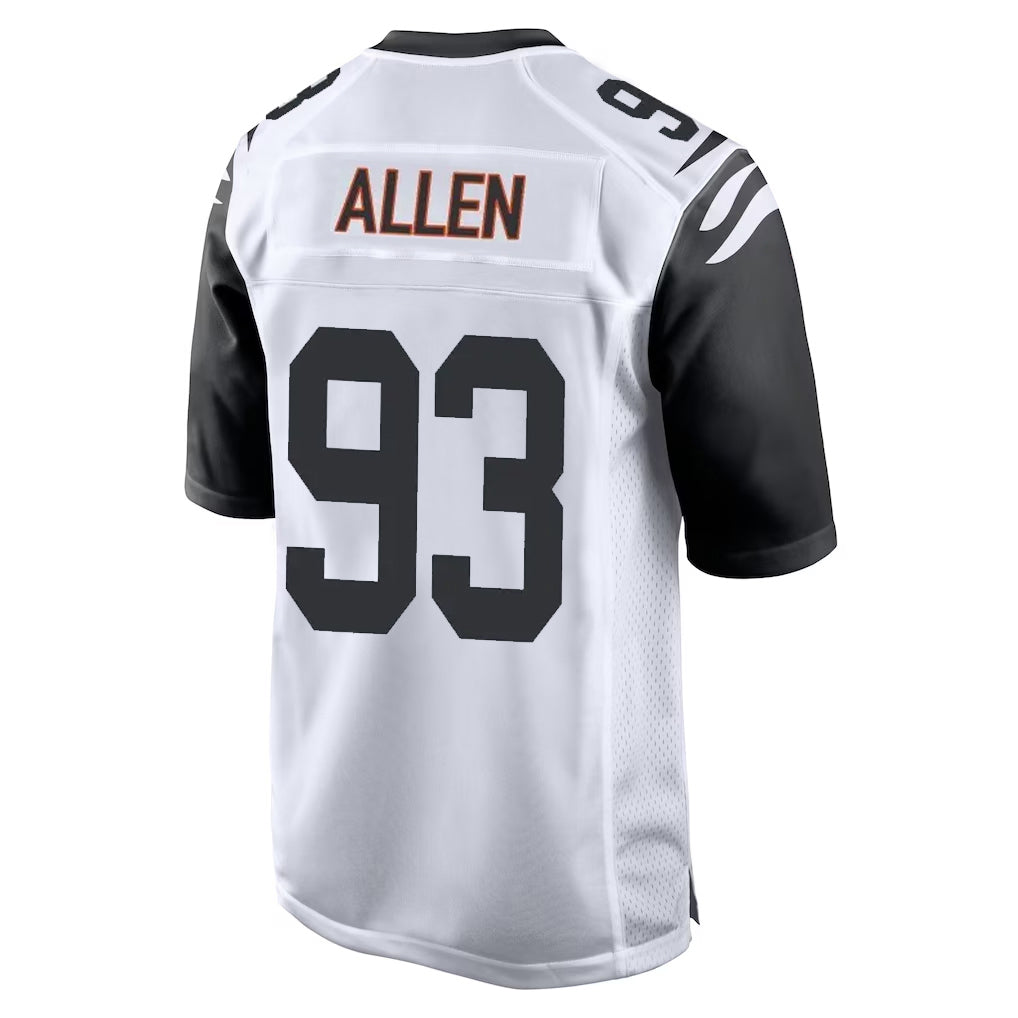 C.Bengals #93 Jonathan Allen Player White Alternate Home Game Qdoa Stitched Jerseys