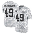 C.Browns #49 Carson Schwesinger Player Arctic Camo Salute to Service Limited Home Game Qdoa Stitched Jerseys