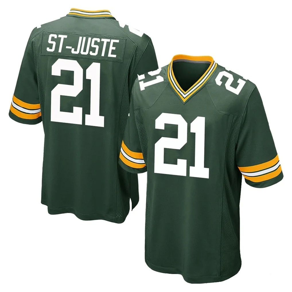 GB.Packers #21 Benjamin St-Juste Player Green Home Game Qdoa Stitched Jerseys