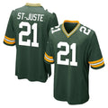 GB.Packers #21 Benjamin St-Juste Player Green Home Game Qdoa Stitched Jerseys