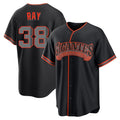 SF.Giants #38 Robbie Ray Player Black Alternate Limited Qdoa Stitched Jerseys