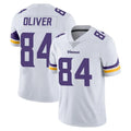 M.Vikings #84 Josh Oliver Player White Limited Vapor Untouchable Home Game Qdoa Stitched Jerseys