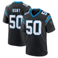 C.Panthers #50 Robert Hunt Player Black Limited Home Game Qdoa Stitched Jerseys
