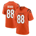C.Bengals #88 Mike Gesicki Player Orange Home Game Qdoa Stitched Jerseys