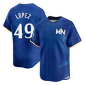 M.Twins #49 Pablo Lopez Player Royal City Connect Limited Home Qdoa Stitched Jerseys