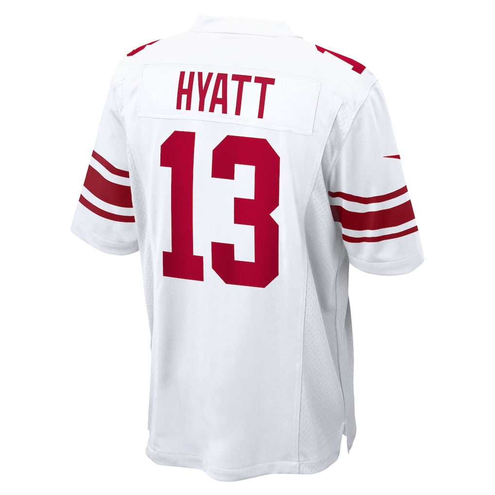 Qdoa NY.Giants #13 Jalin Hyatt White Game Jersey