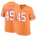 TB.Buccaneers #45 Josiah Trotte Player Orange Throwback Home Game Qdoa Stitched Jerseys