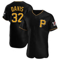 P.Pirates #32 Henry Davis Player Black Alternate 2025 Home Limited Elite Qdoa Stitched Jerseys