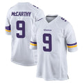 M.Vikings #9 J.J. McCarthy Player White Home Game Qdoa Stitched Jerseys