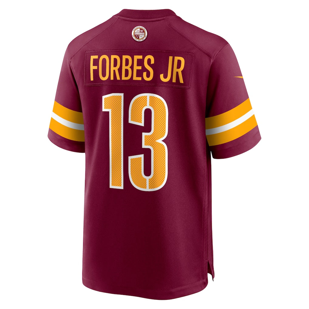Qdoa W.Commanders #13 Emmanuel Forbes Jr. Burgundy Game Jersey