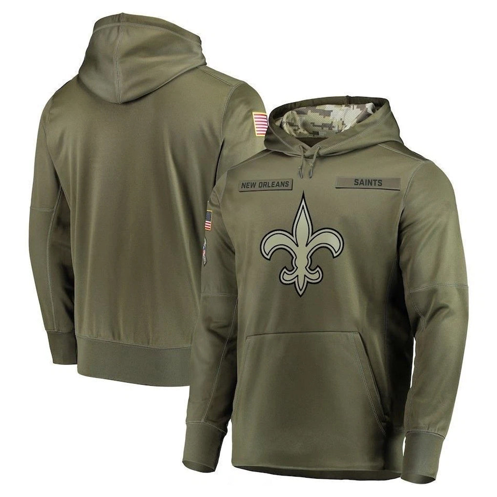 NO.Saints ## Saints Blank Player Olive Salute to Service Pullover Hoodies Home Game Qdoa Stitched Jerseys
