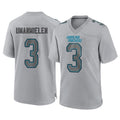 C.Panthers #3 Princely Umanmielen Player Gray Atmosphere Fashion Game Qdoa Stitched Jerseys