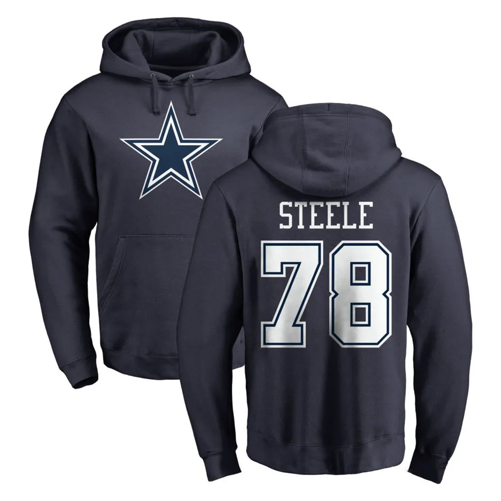 D.Cowboys #78 Terence Steele Player Navy Pullover Hoodies Limited Qdoa Stitched Jerseys