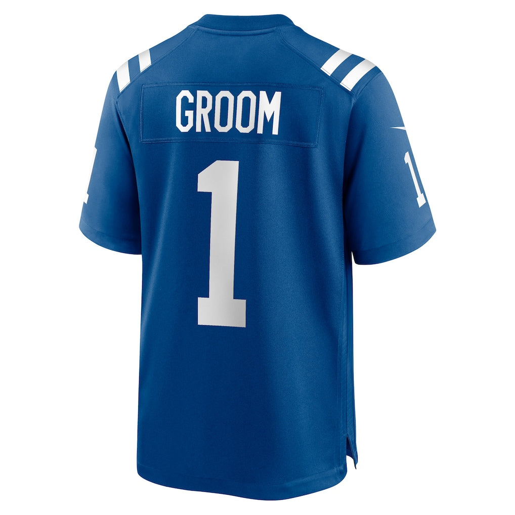 Qdoa IN.Colts #1 Groom Royal Game Jersey