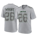 NY.Jets #26 Nahshon Wright Player Gray Limited Atmosphere Fashion Home Game Qdoa Stitched Jerseys