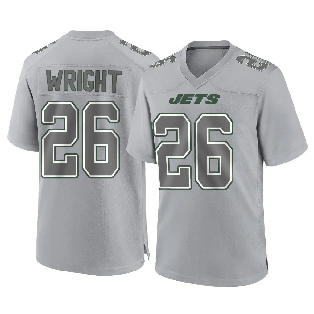 NY.Jets #26 Nahshon Wright Player Gray Limited Atmosphere Fashion Home Game Qdoa Stitched Jerseys