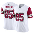 W.Commanders #85 Chig Okonkwo Player White Vapor F.U.S.E. Limited Home Game draft Stitched Jerseys