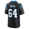 Qdoa C.Panthers #64 Cade Mays Black Team Game Jersey