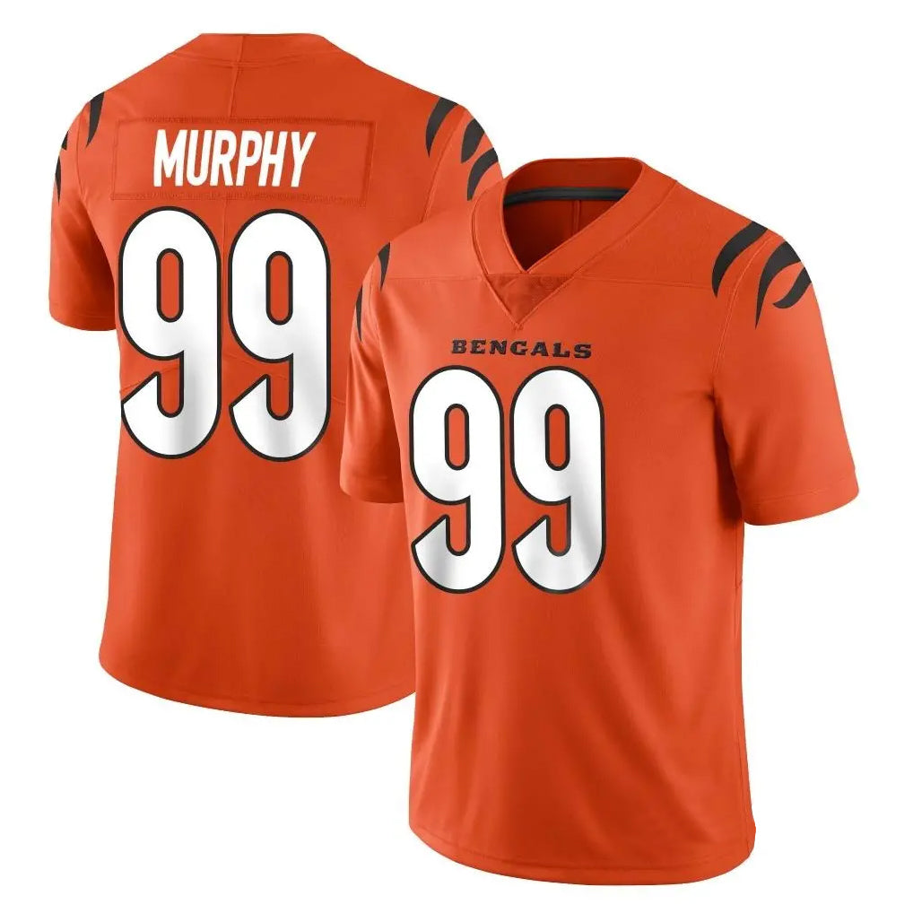 C.Bengals #99 Myles Murphy Player Orange Vapor Untouchable Limited Home Game Qdoa Stitched Jerseys