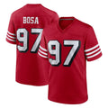 SF.49ers #97 Nick Bosa Player Red Limited Alternate Home Game Qdoa Stitched Jerseys