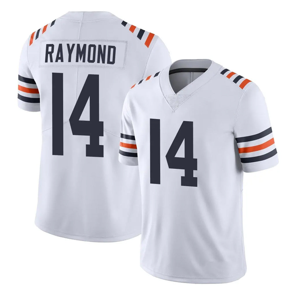 C.Bears #14 Kalif Raymond Player White Classic Vapor Limited Home Game Qdoa Stitched Jerseys